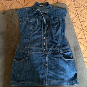 Denim Romper Skirt